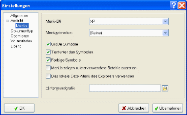 Programmeinstellungen